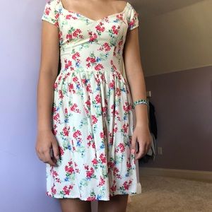 Floral above knee dress